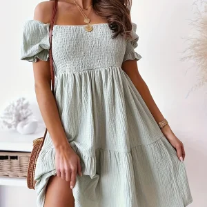 Women's Casual Off-Shoulder Dress 2025.
