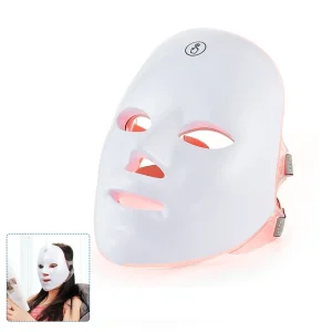 Wireless,  7 led color, Facial Neck Skin Tighten Rejuvenation Facial Neck Mask.