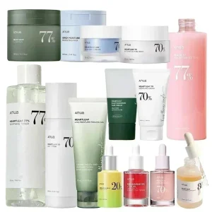 Korean Heartleaf Anua .Anti-aging Essence Moisturizing,Toner Emulsion Fade Fine Lines. Deep Cleaning Facial Cleanser Skin Care Set