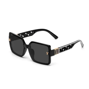 Luxury square designer fashion big sunglasses for women