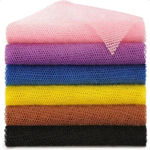 6 Piece Bath Sponge Washcloth Shower Net African Body Scrubber