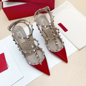 2025 Trend Women's Heeled sandals Party Rivet High Heels Fashion Ladies Shoes Women