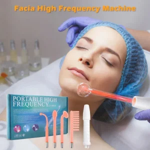 4 In 1 Handheld Electric For Face,Skin Beauty Tools Portable High Frequency Facial Therapy Wand Acne Treatment.